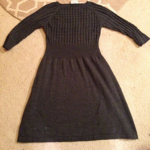 Grey Sweater Dress - Picture 3 of 4