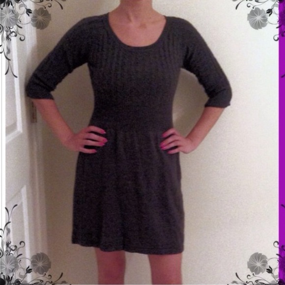 Grey Sweater Dress - Picture 4 of 4