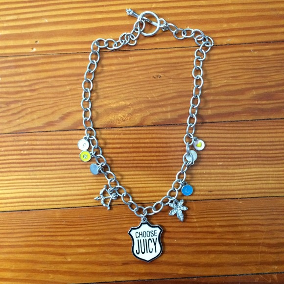 Juicy couture charm necklace