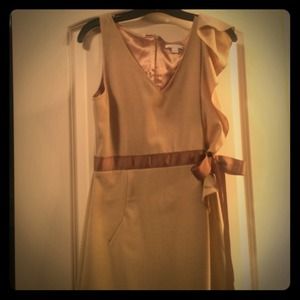 NY & CO TAN DRESS! Size 4! Like new!