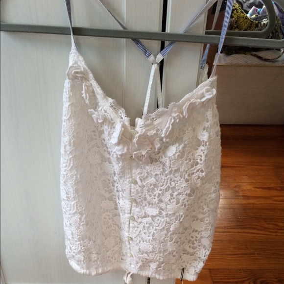 White Lace halter top