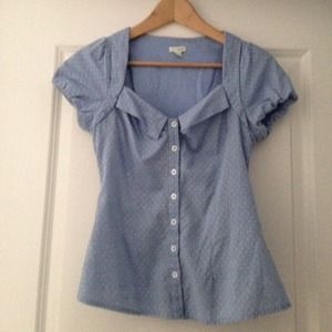 Anthropologie button up blouse