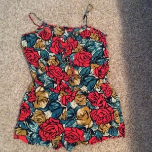Printed romper