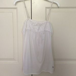 adorable white girly tank top