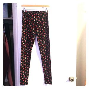 XS Forever 21 Floral Leggings