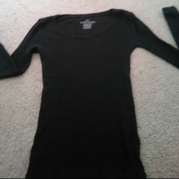 Plain black long sleeve shirt