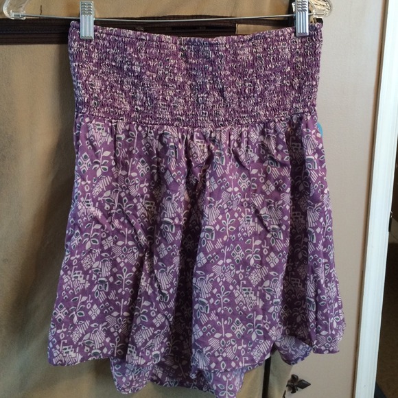 Victoria's Secret Purple Print Tube Top Size Med - Picture 3 of 4