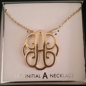 A monogram necklace