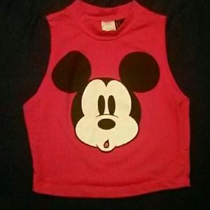 Mickey mouse crop top