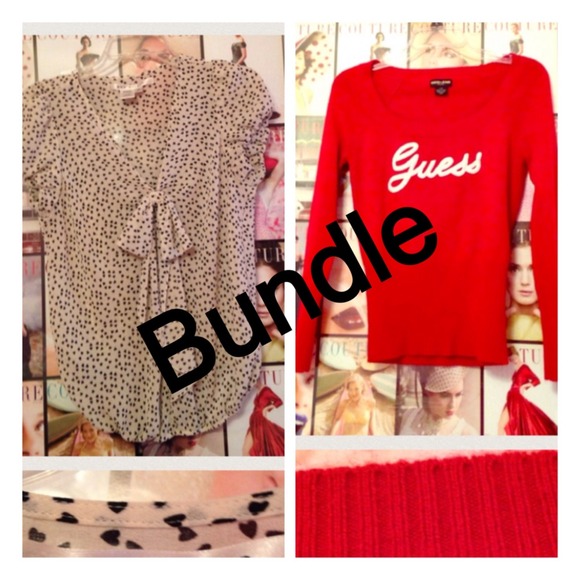 White with black hearts shirt