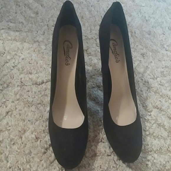 Candies Pumps (Black) - Picture 2 of 3