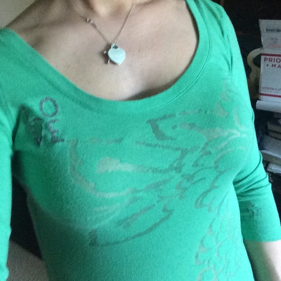 AE green 3/4 sleeve T