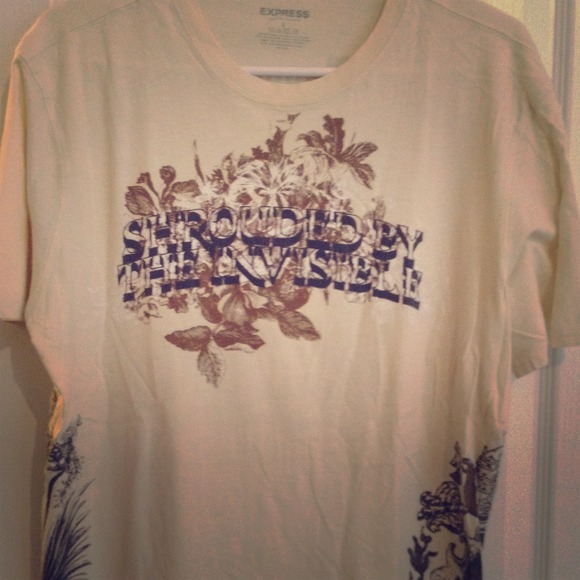Express Men's graphic tshirt, size L.