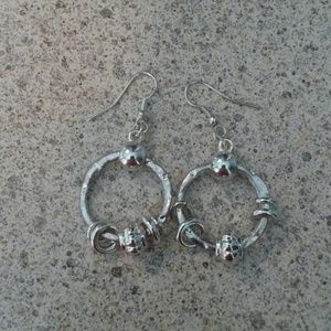 Silver earrings