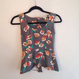 PEPLUM WITH A FLORAL PRINT💐😊