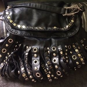 Nicole lee black and silver bag