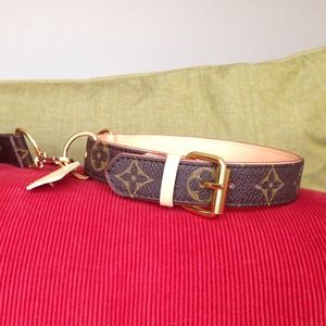 lv dog collar replica