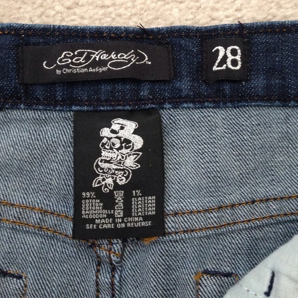 SOLD Ed Hardy Jean Skirt - Picture 3 of 4