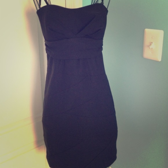 simple but elegant black cocktail dress