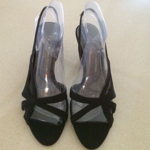 Black strappy sandals