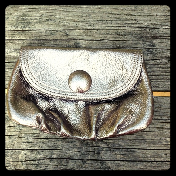 J. Crew metallic clutch