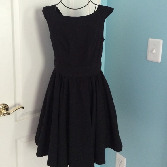 simple black formal dress