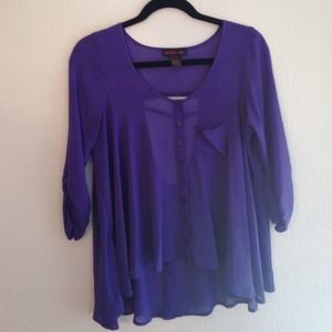 SHEER PURPLE SHIRT