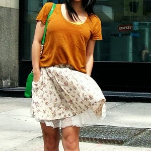 *SOLD* Mink Pink floral lace lining skirt, XS