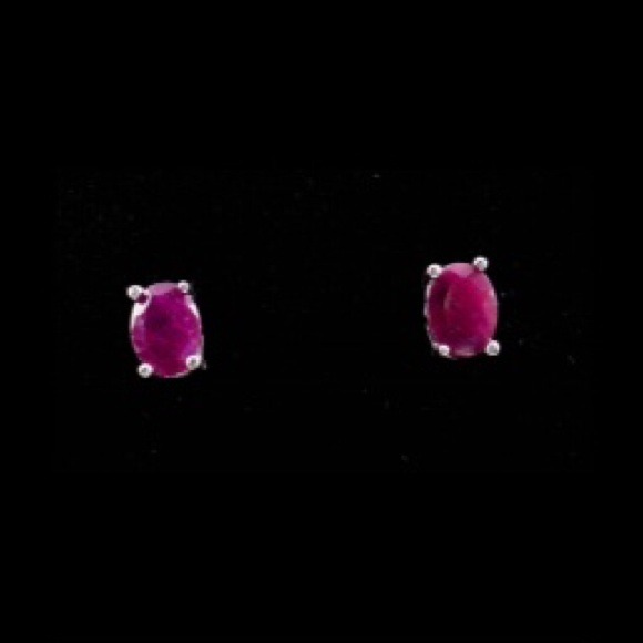 🌟REDUCED🌟Ruby Studs in Sterling Silver