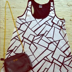 Black and white geometric shirt