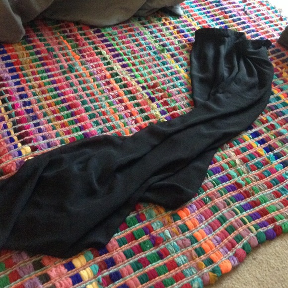 Black sheer maxi skirt
