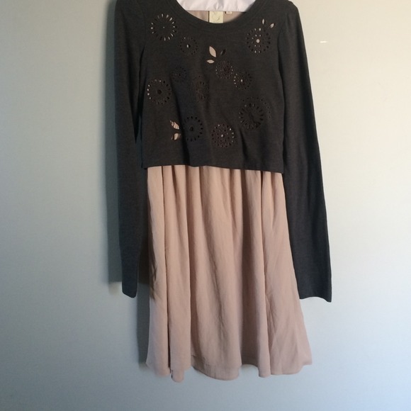 Long sleeve Dress with a floral top