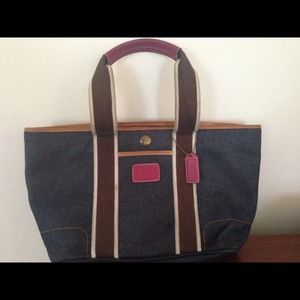 Denim COACH Handbag