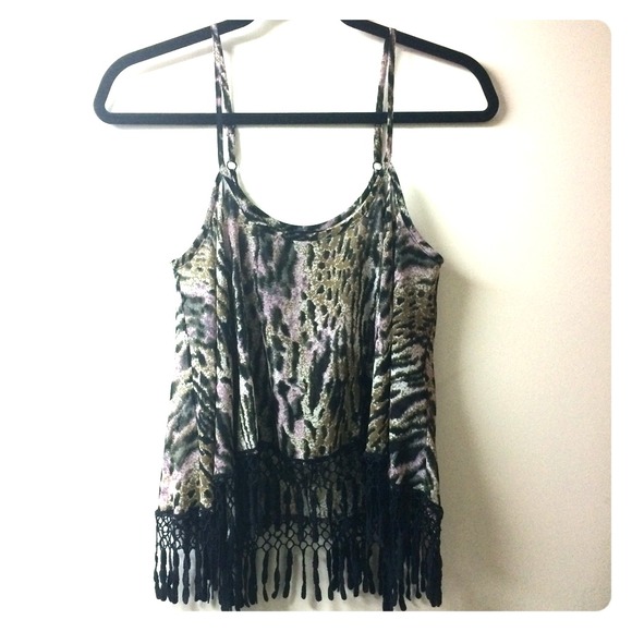 SALE!  For Love & Lemons XS Top w Fringe RARE