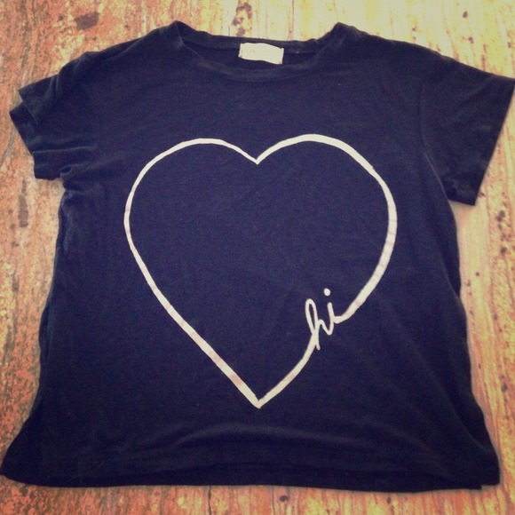 Brandy melville Heart Shirt tank