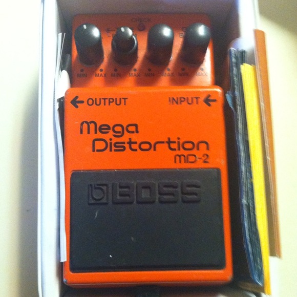 Boss Mega Distortion Pedal for electric guitar
