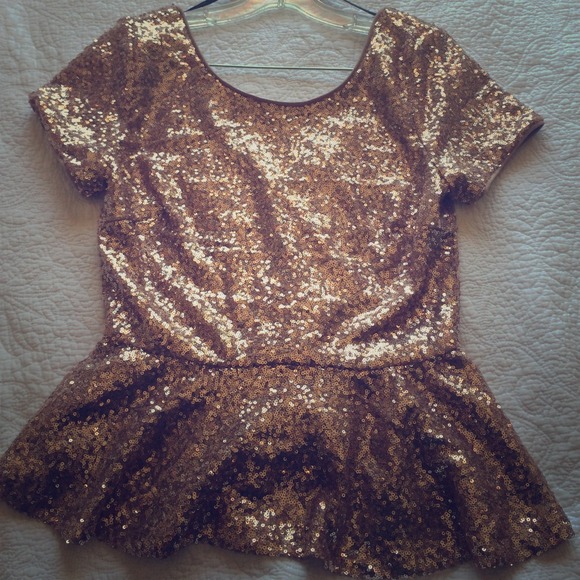 Gold sequence blouse