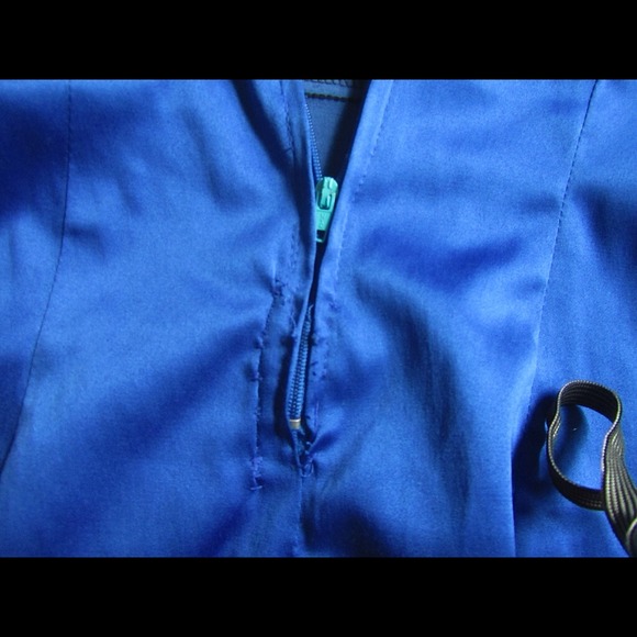 Fancy blue and turquoise dress - Picture 3 of 3