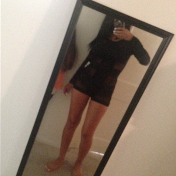 Block mesh romper - Picture 2 of 3