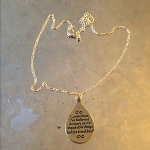 BRAND NEW ALICE IN WONDERLAND NECKLACE