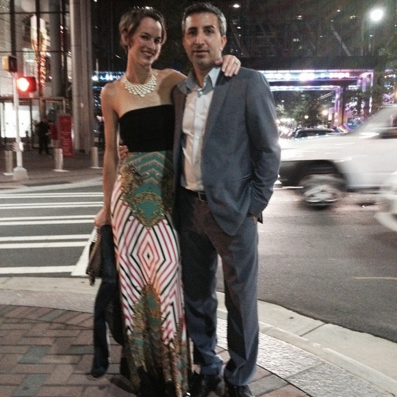 Love love my dress:) fun date night in Charlotte:)