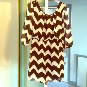 Black & white patterned dress