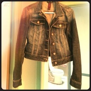 Cropped jean jacket