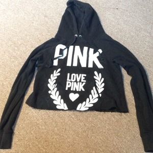Victoria secret PINK crop hoodie