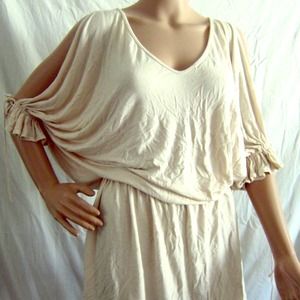 TUFI DUEK Oversized Dress with Drawstring Waist