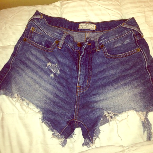 free people high waisted shorts