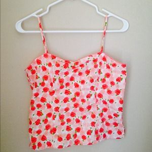 Floral Bustier tank