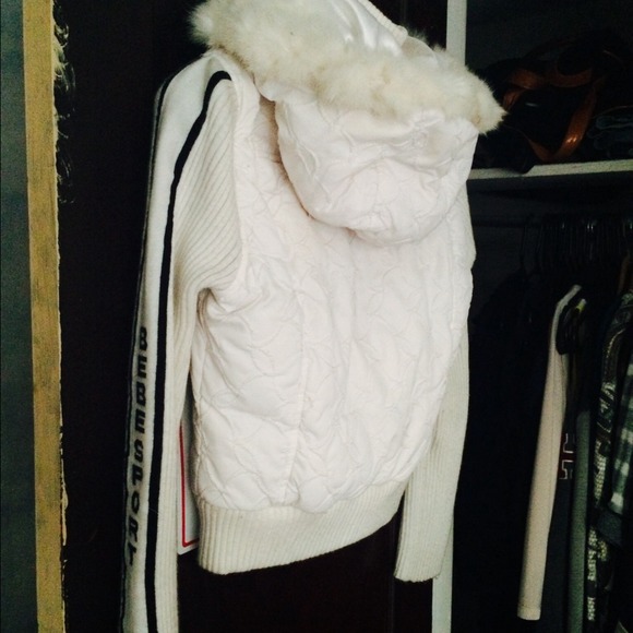 White bebe sport jacket