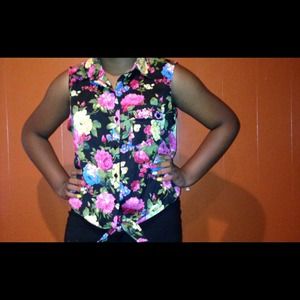 Floral print shirt