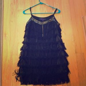 FRINGE FLAPPER MINI DRESS